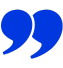 Apostroph in blau